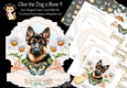 Give the Dog a Bone 9 Shaped Easel Card