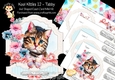 Kool Kitties 12 Shaped Easel Card