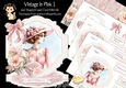 Vintage in Pink 1 Shaped Easel