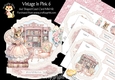 Vintage in Pink 6 Shaped Easel