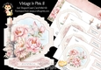 Vintage in Pink 8 Shaped Easel