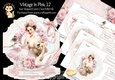 Vintage in Pink 12 Shaped Easel