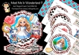 Meet Me in Wonderland 9 Shaped Easel