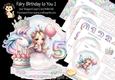 Fairy Birthday to You 1 Shaped Easel