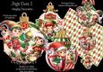 Jingle Elves 3 Hanging Baubles Decoration