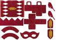 Poinsettia Christmas Party Accessories Kit
