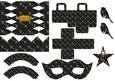 Black Velvet Christmas Party Accessories Kit