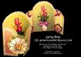 Spring Tulips 3D Gatefold Rosette Card