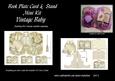 Vintage Baby Book Plate Card & Stand Mini Kit