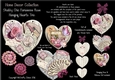 Shabby Chic Hanging Hearts Trio - Parisienne Rose