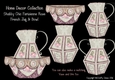 Shabby Chic French Jug/Vase/Urn & Bowl Kit - Parisienne Rose