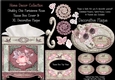 Shabby Chic Tissue Box Cover & Decorative Plaque - Parisienne Rose