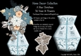 A Blue Christmas 3d Vase and Flowers