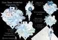 Snow Queen Wonderland Hanging Bauble Trio