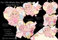 Our Little Miracle Girl Hanging Hearts Trio