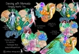 Dancing with Mermaids Hanging Hearts Trio