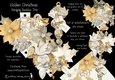 Golden Christmas Hanging Baubles Trio