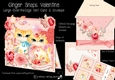 Ginger Snaps Valentine Over the Edge Tent Card & Envelope (Large)