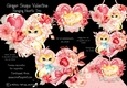 Ginger Snaps Valentine Hanging Hearts Trio