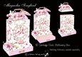 Magnolia Songbird 3D Carriage Clock Stationery Box