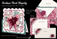 Christmas Floral Rhapsody Over the Edge Tent Card & Envelope (Large)