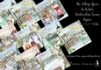 The Village Green in Winter Watercolour Scenes 8x8 200 Dpi