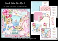 Beach Babe Pin-Up 3 7x7 Card Front & Insert Mini Kit