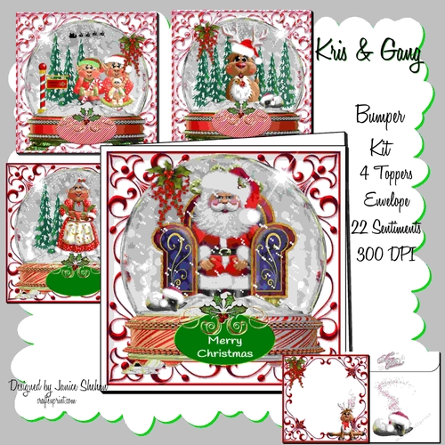 CHRISTMAS BUMPER KIT - SANTA, RUDOLPH, ELVES AND MRS. KRINGLE