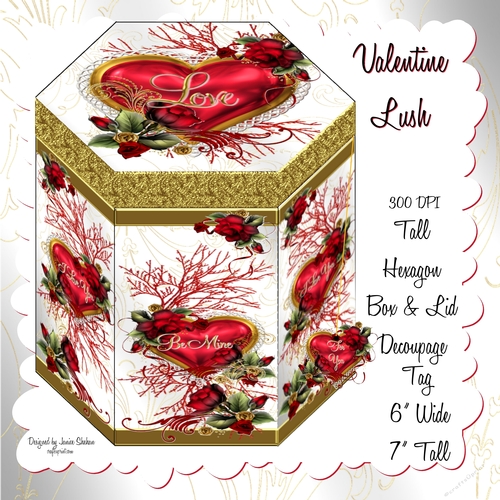 VALENTINE LUSH - HEXAGON GIFT BOX