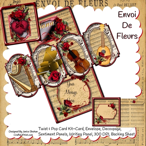 TWIST AND POP CARD KIT - VALENTINES DAY BIRTHDAY