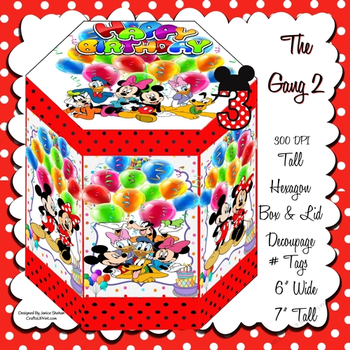 HEXAGON GIFT BOX - THE GANG 2