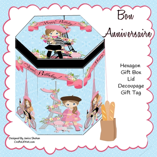 HEXAGON GIFT BOX - Bon Anniversaire