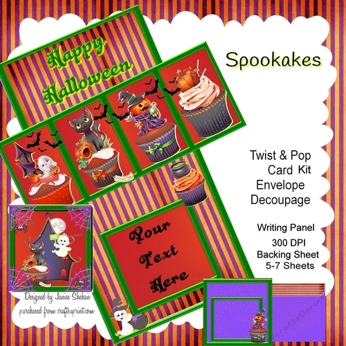 TWIST AND POP CARD KIT - SPOOKAKES