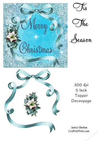 Christmas Card Front Quick Card - Tis The Season