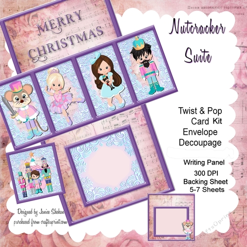 TWIST AND POP CARD KIT - NUTCRACKER SUITE