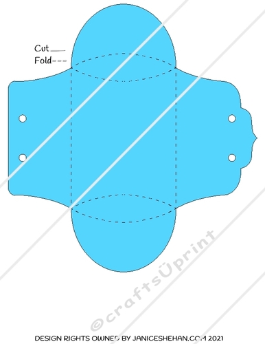 PILLOW BOX TEMPLATE - FAVOR BOX TEMPLATE