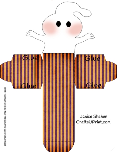 HALLOWEEN  GHOST TOP TREAT BOX