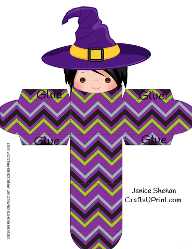 HALLOWEEN  WITCH TOP TREAT BOX