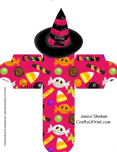 HALLOWEEN WITCH HAT TOP TREAT BOX