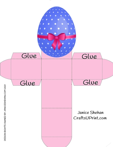 EASTER EGG FAVOR TREAT GIFT BOX