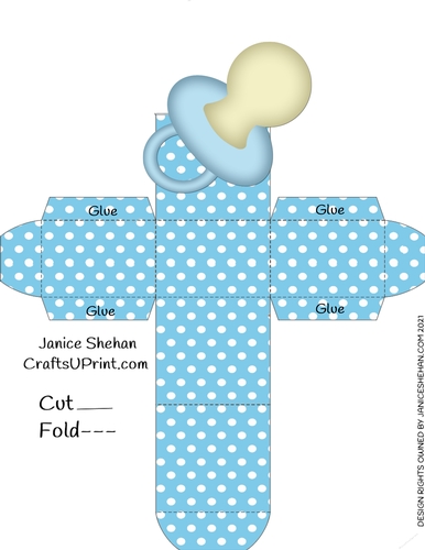 BABY BOY FAVOR GIFT BOX