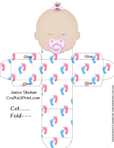BABY GIRL FAVOR GIFT BOX