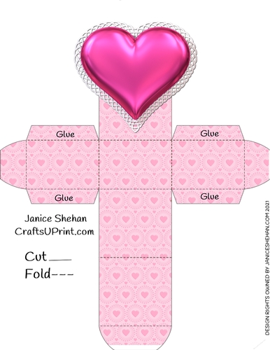 VALENTINES HEARTS DAY FAVOR GIFT BOX