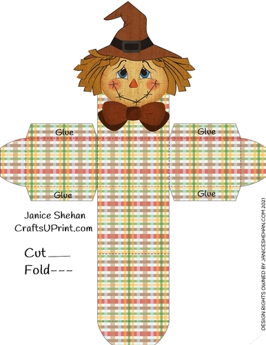 SCARECROW FAVOR GIFT HEAD BOX #3