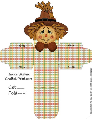 SCARECROW FAVOR GIFT HEAD BOX #2