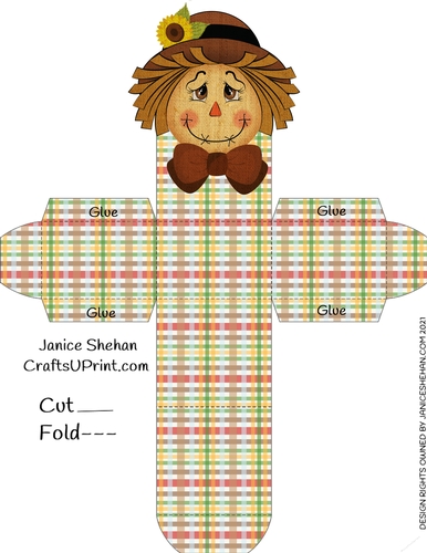 SCARECROW FAVOR GIFT HEAD BOX #1