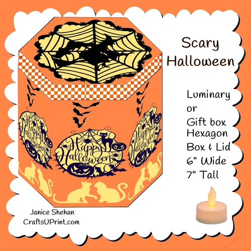 HALLOWEEN GIFT BOX OR LUMINARY