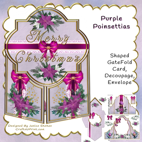 PURPLE POINSETTIAS