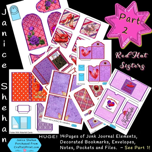 PART 2 Printable Digital Download, Ephemera, Junk Journal, General Journal Pages, Diary Scrapbooking, Clipart, Print and Cut