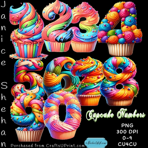  BIRTHDAY CUP CAKE NUMBER FANCY BIRTHDAY NUMBERS
